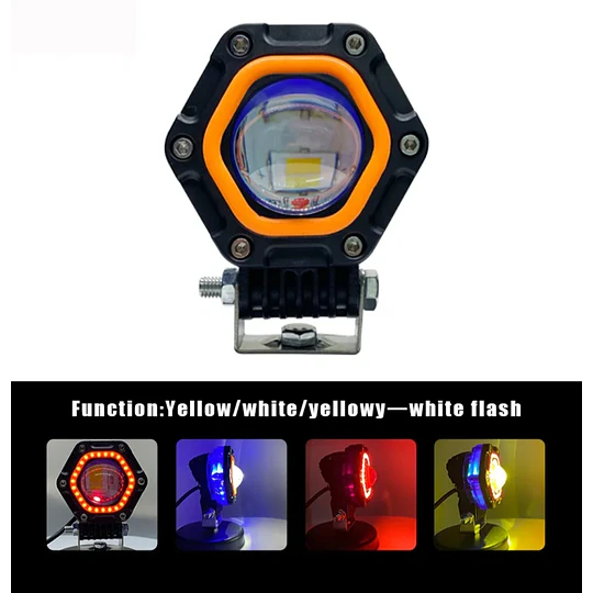 Faro Led De Seis Estrellas Para Motocicleta