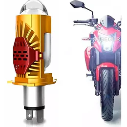 Ampolleta Turboled Tipo Lupa Moto H4 16000 Lm