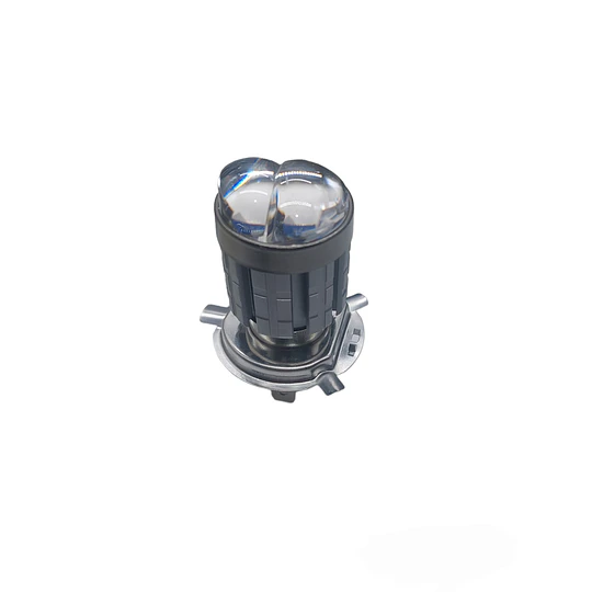 Ampolleta H4 Led Moto Luz, Lupa, Blanco Y Amarillo