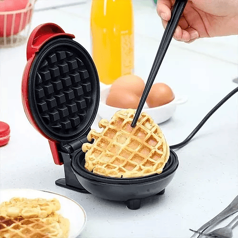 Mini Waflera Repostería Eléctrica Redonda Wafles