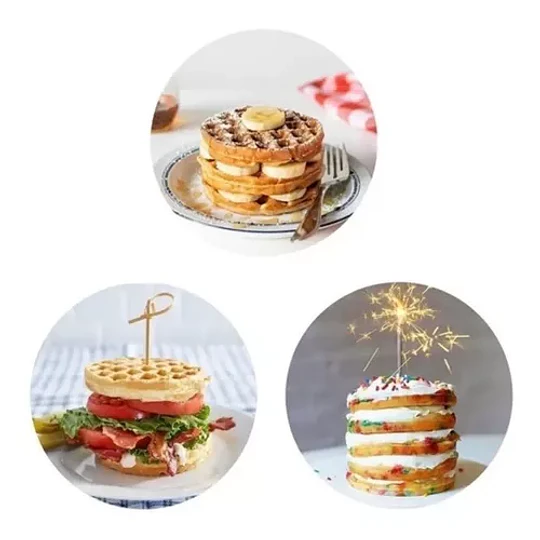 Mini Waflera Repostería Eléctrica Redonda Wafles