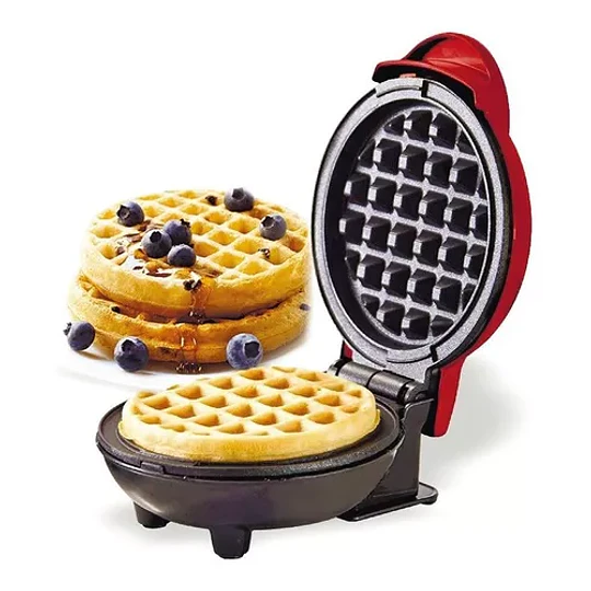 Mini Waflera Repostería Eléctrica Redonda Wafles