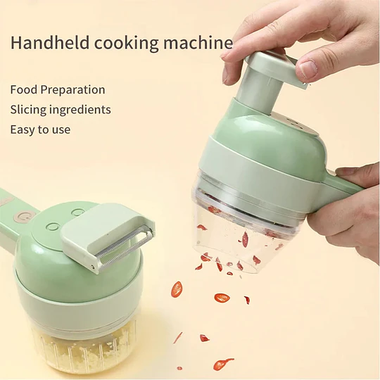 Triturador Vegetales Cortador Picador Eléctrico Usb 2 En 1