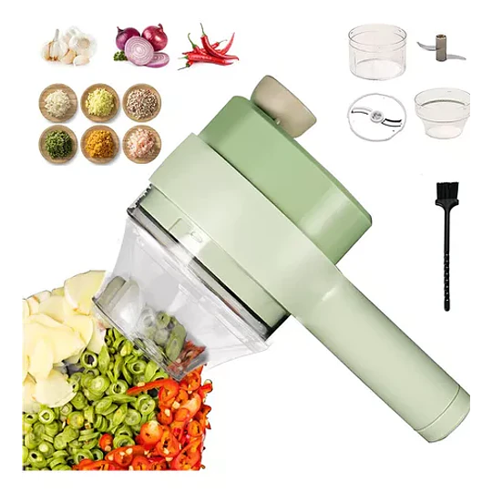 Triturador Vegetales Cortador Picador Eléctrico Usb 2 En 1