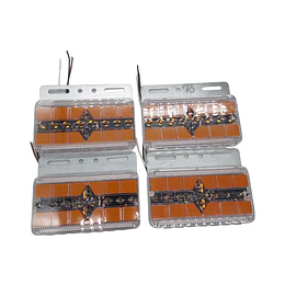 Pack 4 Luz Led Lateral De Camión Indicador Rampla 24v 17 Led