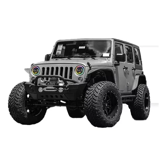 1 Faro Led Wrangler Vocho Para Jeep Rgb