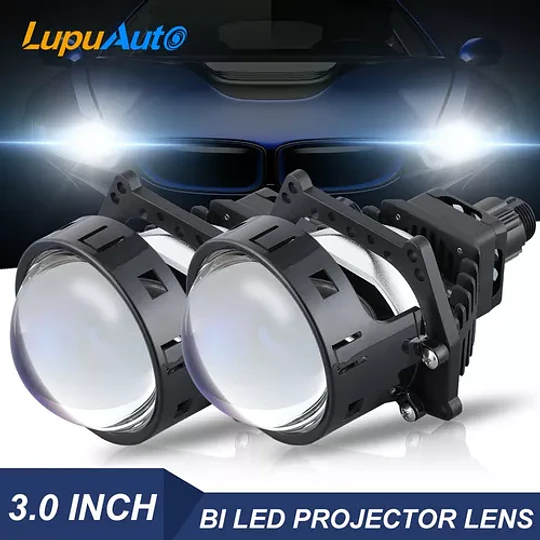 Foco Lupa Led Proyector Lente Faro De Auto Delantero