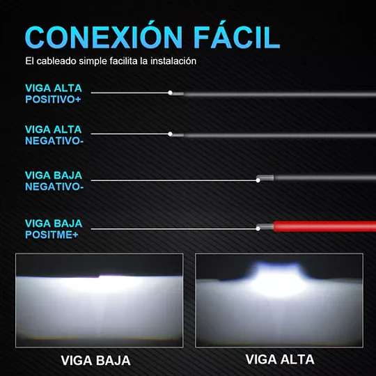 Foco Lupa Led Proyector Lente Faro De Auto Delantero