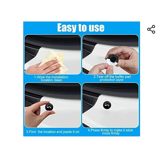  4 Amortiguadores Protector Para Puertas De Auto