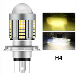 Ampolleta Para Moto H4 Led Bicolor