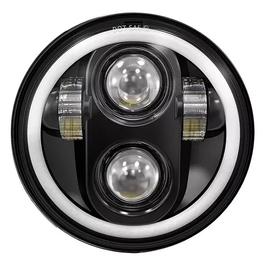 Faro Led De 5.75 Pulgadas, Con Halo Blanco Drl Para Harley S