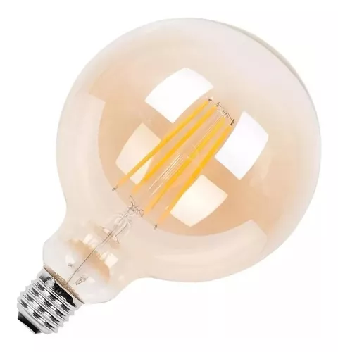 Ampolleta Globo Led Vintage 6w watt E27 Luz Calida 3000K G80