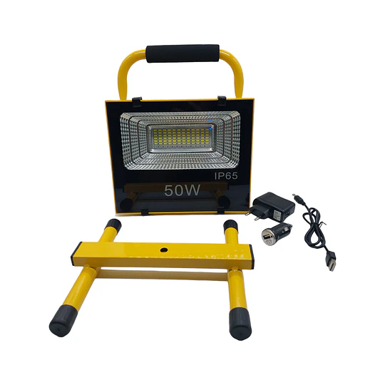 Foco Proyector Led Recargable Portátil 50w