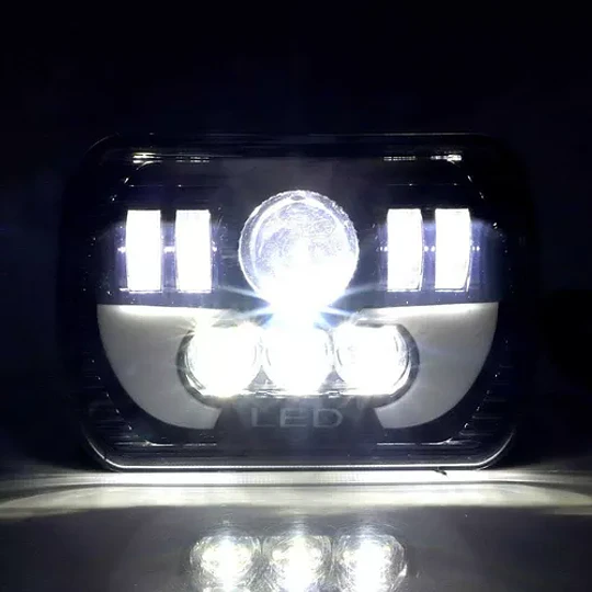 Focos Led Rectangular H4 Alta Baja Ojo Angel