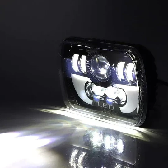 Focos Led Rectangular H4 Alta Baja Ojo Angel