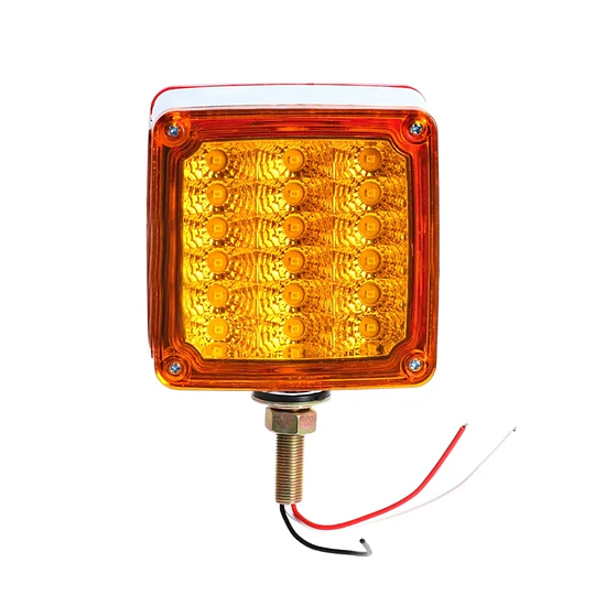 Partsam Pedestal De Guardabarros Led Cuadrado De Doble Cara
