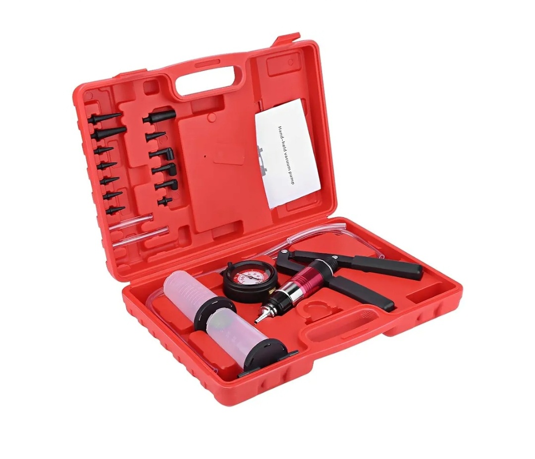 Kit Medidor De Bomba De Vacío Manual Y Purgador De Frenos.