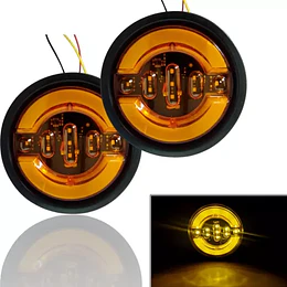 X5 Luz Led Trasera 12/24v Auto Camión Ámbar