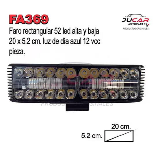 Barra Led 65 W Luz Alta Baja 48 Led