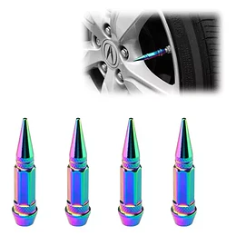 X4 Tapa Válvula Punta Tornasol Auto Moto Tuning Universal