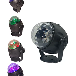 Parlante Proyector Bluetooth Bola Disco Luces Led Fiesta