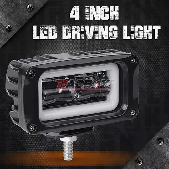 1 Barra 6d 60w Lupa Ojos De Angel Autos Motos