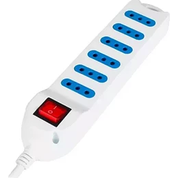 Alargador electrico 5Metros y 6 puertos 
