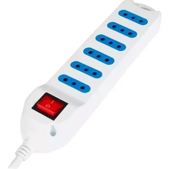 Alargador electrico 5Metros y 6 puertos 