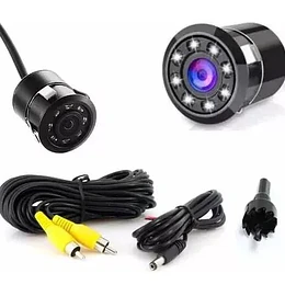Camara De Reversa Hd Embutida 8 Led Retroceso Vision Nocturn