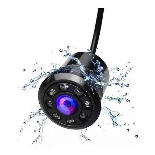 Camara De Reversa Hd Embutida 8 Led Retroceso Vision Nocturn