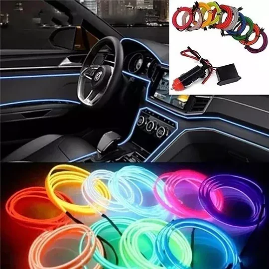 Luz Neon Para Interior De Auto 12v