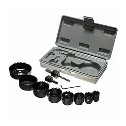 Juego Mechas Sierras Copa X11 Piezas Madera Yeso Estuche