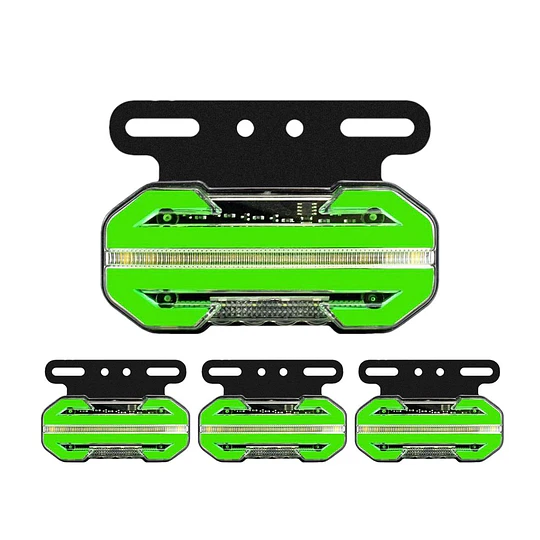 X4 Luz Led De Trocha Bicolor Cn Secuencial 12v/24v Flecha