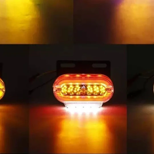 X4 Luz Led Trocha Luz Lateral Led Advertencia En colores Ambar, rojo y blanco