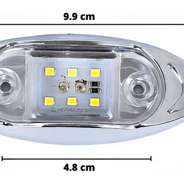 Luz Led Indicador Lateral Señal Posicion Camion Rampla DESTELLANTE 12-24V
