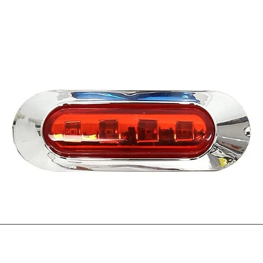 x2 Luces 4 Led De Posición Rojo 12v 24v Para Camiones
