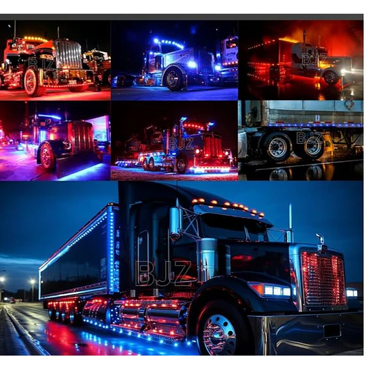 X10 UNIDADES LUCES TRASERAS O DELANTERAS PARA CAMION 12V-24V AMBAR, ROJO, AZUL, BLANCO Y VERDE