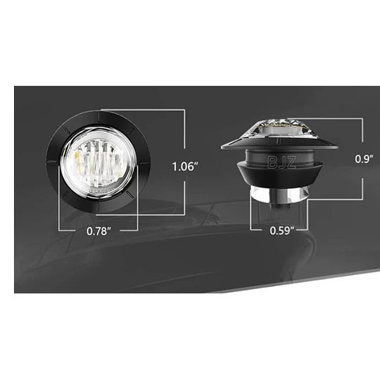 X10 UNIDADES LUCES TRASERAS O DELANTERAS PARA CAMION 12V-24V AMBAR, ROJO, AZUL, BLANCO Y VERDE