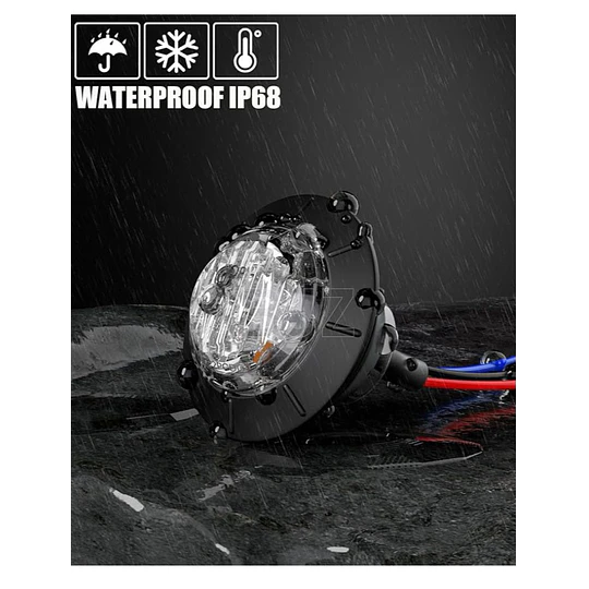 X10 UNIDADES LUCES TRASERAS O DELANTERAS PARA CAMION 12V-24V AMBAR, ROJO, AZUL, BLANCO Y VERDE
