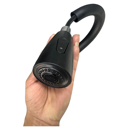 Llave Monomando de Cocina con Extensión Flexible NEGRO (30290)