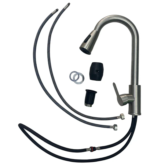 Llave Monomando de Cocina con Extensión Flexible Cromado (30289)