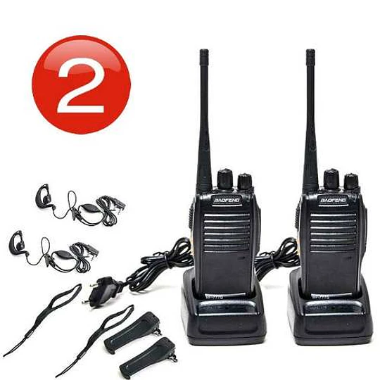 Set 2 Radio Transmisor Walkie Talkie Baofeng Bf-777s