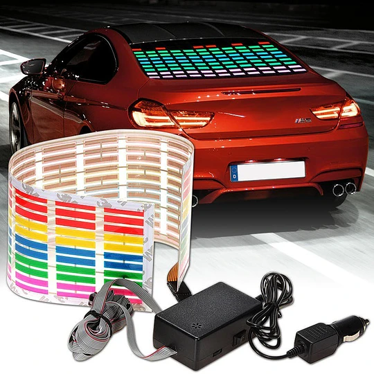 banda de luz de auto con  música,  ritmo LED Flash con control 