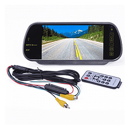 Retrovisor para automóvil TFT LCD Monitor Bluetooth, reproductor MP5, con control remoto inalámbrico