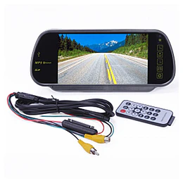 Retrovisor para automóvil TFT LCD Monitor Bluetooth, reproductor MP5, con control remoto inalámbrico