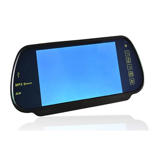 Retrovisor para automóvil TFT LCD Monitor Bluetooth, reproductor MP5, con control remoto inalámbrico