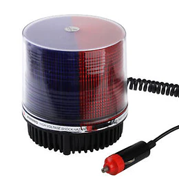 baliza led color rojo con azul 