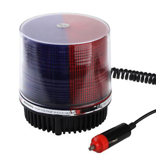 baliza led color rojo con azul 