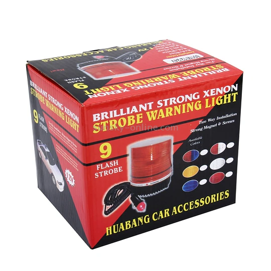 baliza led color rojo con azul 