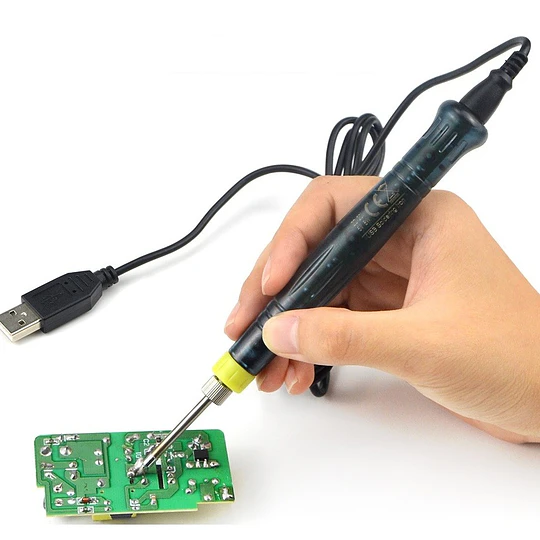 Portable USB Soldering Iron Pen 5V 8W Mini Tip Button Switch Electric Powered Soldering Station Welding Equipment Tools